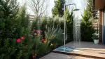 Outdoor-Dusche winterfest machen