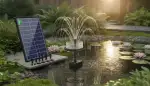 Klares Wasser: Solar Teichpumpen im Garten