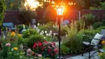 Solarlampen Garten mit Windspiel