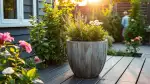 Pflanzkübel aus Recyclingmaterial