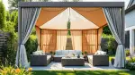 Rattan Pavillons für stilvolle Gärten