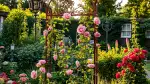 Rostige Rankhilfen für rustikalen Gartencharme
