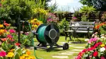 Professionelle Gartenschlauchführung