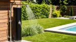 Gartendusche mit Warmwasser