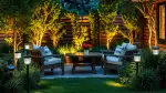 Romantische Gartenbeleuchtung verzaubert die Nacht