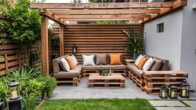 Outdoor Loungemöbel aus Paletten