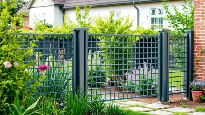 Moderne Metallzäune als Sichtschutz