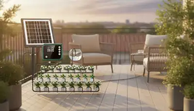 Endlich Urlaub ohne Gießsorgen: Das clevere Solar-Bewässerungssystem mit LCD-Display macht's möglich