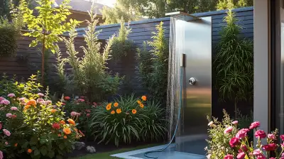 Erfrischende Garten-Duschen im Outdoor-Bereich