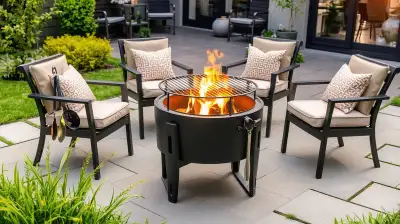Grillen mit Feuerschale
