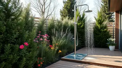 Outdoor-Dusche winterfest machen