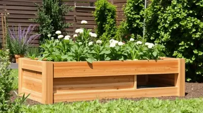 Multifunktionales Hochbeet mit Sitzbank