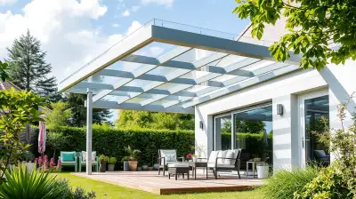 Terrassenüberdachung mit Regenschutz