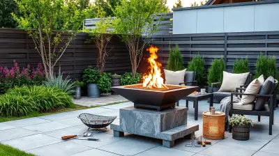 Die perfekte Grillstation mit Feuerschale