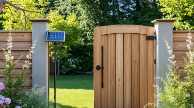 Solarbetriebene Gartentore
