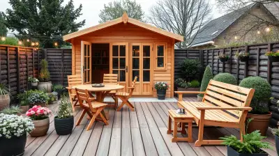 Gartenhäuser mit Terrasse