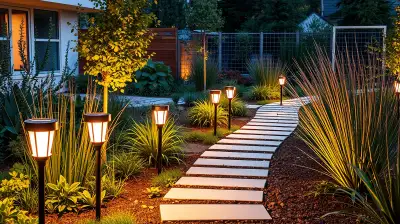 Solarleuchten im Garten