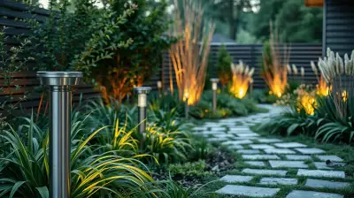Solarbeleuchtung im Garten