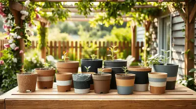 Anzuchttöpfe aus recycelten Materialien