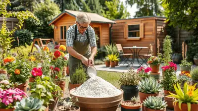 Perlite im Garten