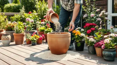Quarzsand für Pflanzen als Drainagehelfer
