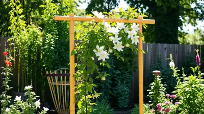 Naturmaterialien für Rankhilfen im Garten