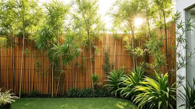 Bambus Sichtschutz im Garten