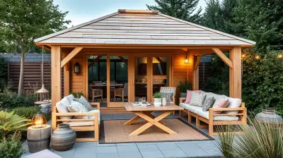 Skandinavische Gartenpavillons