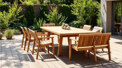 Skandinavische Naturmaterialien im Garten