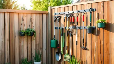 Vertikale Gartenaufbewahrung