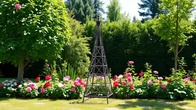 Garten-Obelisken als majestätische Rankhilfen