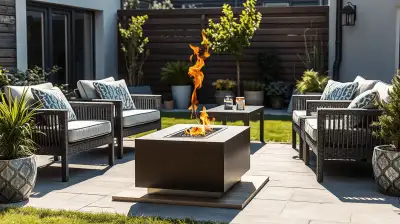 Bioethanol Feuerstelle im Garten