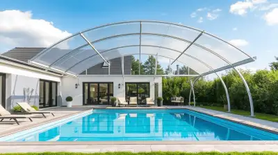 Ganzjährig Schwimmen mit Pool-Überdachung