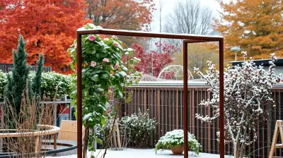 Winterfeste Rankhilfen im Garten