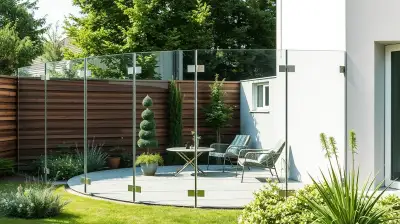Moderner Sichtschutz aus Glas