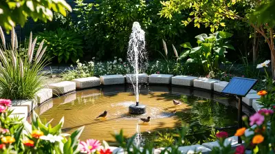 Solarbetriebene Gartenfontänen im Trend