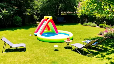 Planschbecken mit Wasserrutsche: Sommerspaß für Familien