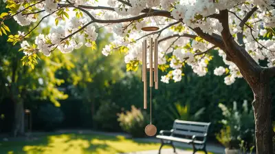 Naturharmonie durch Windspiele und Solarlampen