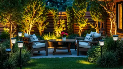 Romantische Gartenbeleuchtung verzaubert die Nacht