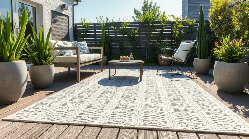 Strukturgebende Outdoor-Teppiche