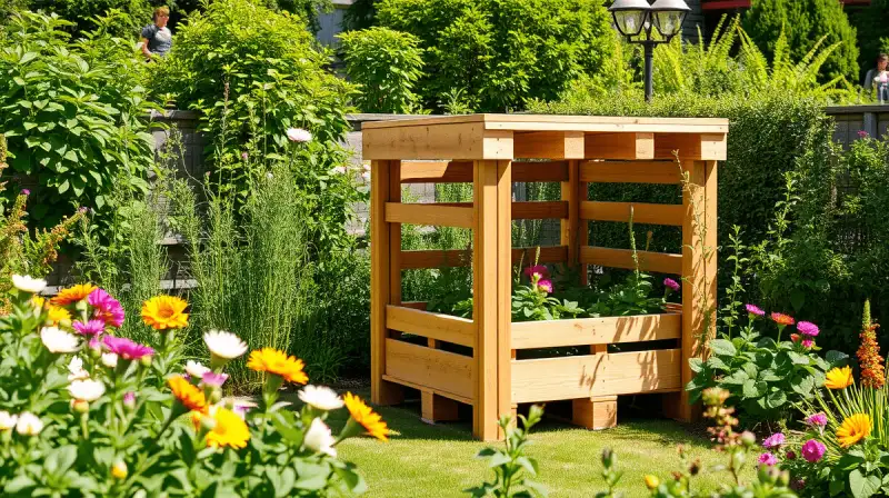 Hochbeet aus Paletten selbst bauen