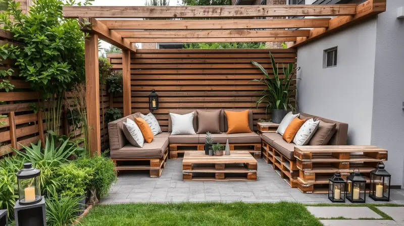 Outdoor Loungemöbel aus Paletten