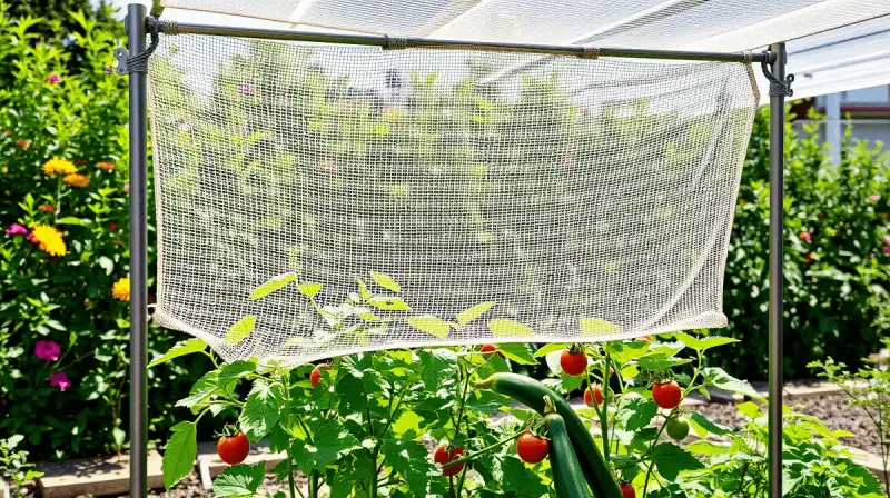 Hagelschutznetze im Garten