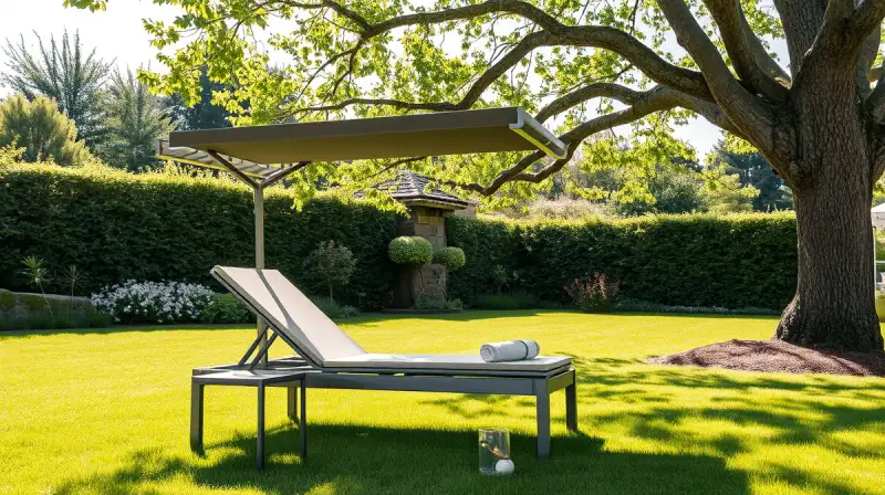 Sonnenliegen mit Dach: Entspannung mit Sonnenschutz