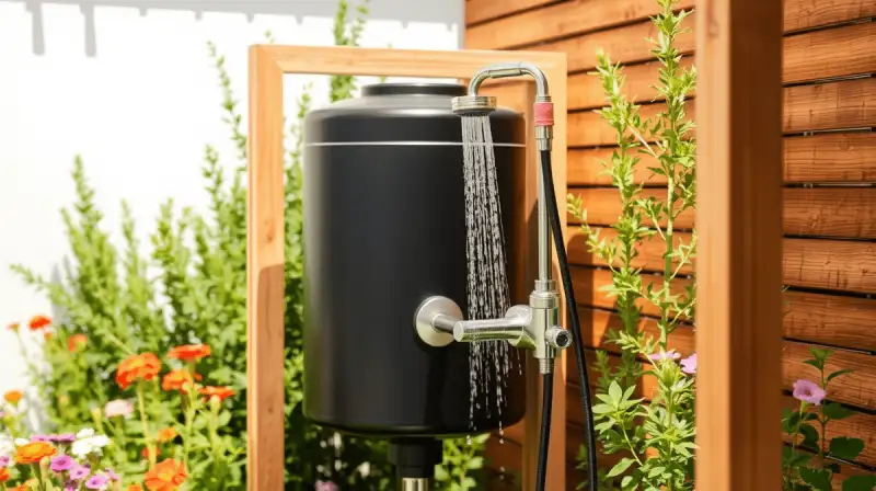 Outdoor Dusche selber bauen