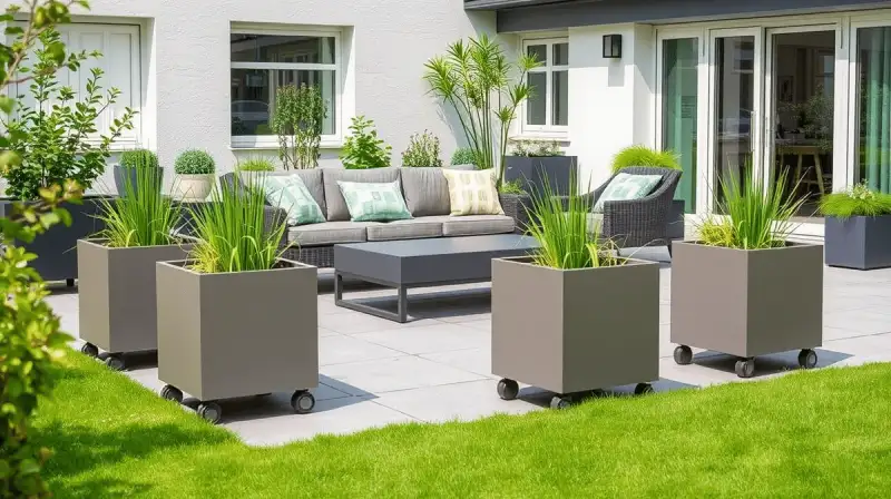 Mobile Pflanzkübel für flexible Gartengestaltung