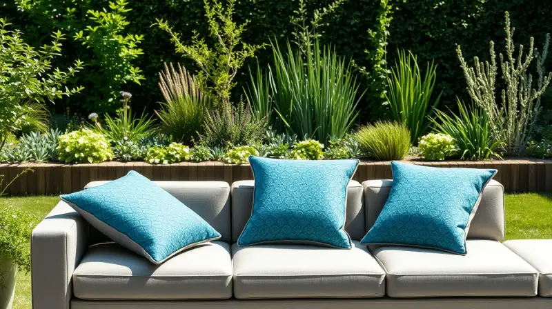 Sitzkissen für Gartenmöbel im Jahreskreis