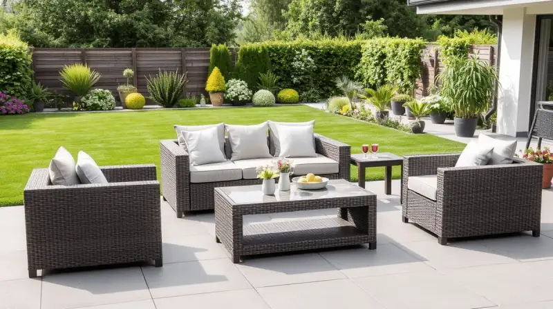 Wetterfeste Lounge-Möbel für den Garten