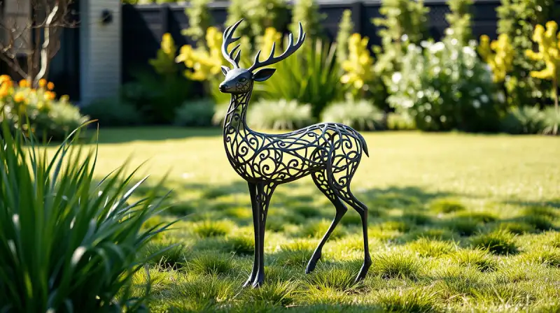Dekofiguren aus Metall für Garten und Terrasse