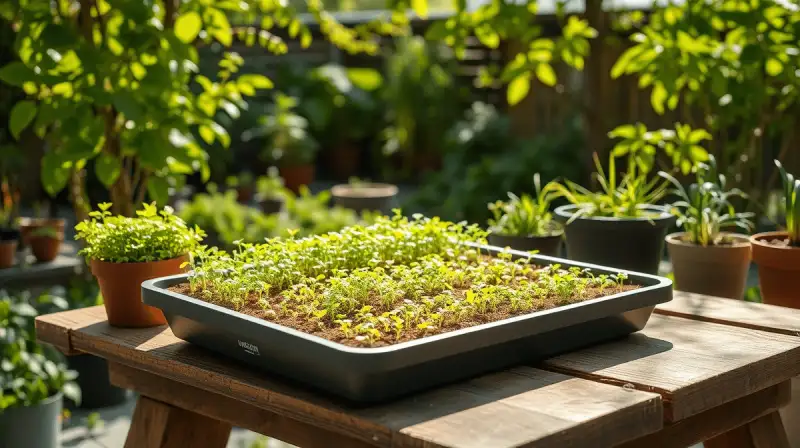 Mikrogärtnern mit Microgreens und Sprossen